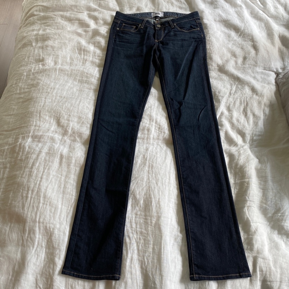 Tall Paige “Skyline Straight” Straight Leg Jeans